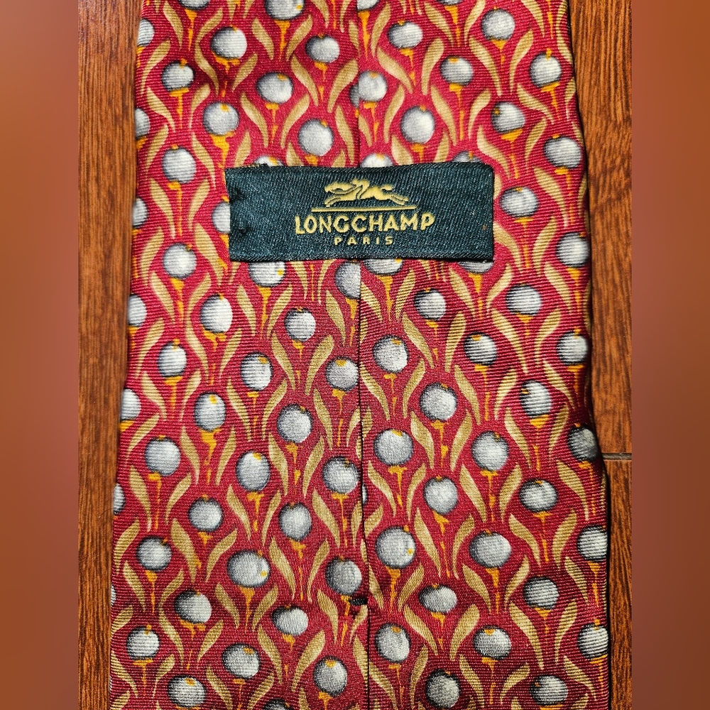 Longchamp Paris Silk Tie Vintage